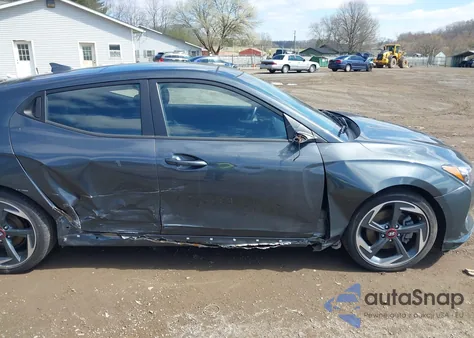 2020 Hyundai Veloster Turbo z USA, uszkodzony, nr VIN KMHTH6AB1LU030948